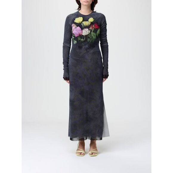 Msgm Dress Woman Charcoal - Picture 1 of 3